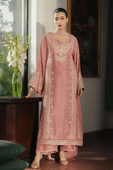 ZIVA-3PC RAW SILK EMBROIDERED SHIRT WITH SILK EMBROIDERED DUPATTA AND EMB TROUSER-ADR-5141