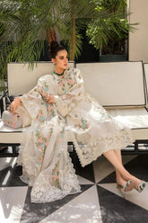 CRIMSON-3PC DHANAK EMBROIDERED WITH CHIFFON EMBROIDERED DUPATTA-ADR-4005