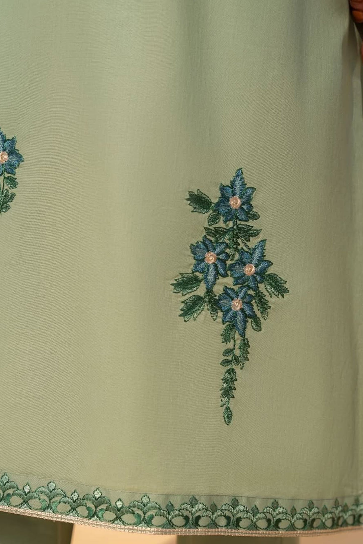 LAZULI-3PC LAWN EMBROIDERED SHIRT WITH CHIFFON EMBROIDERED DUPATTA AND TROUSER-ADR