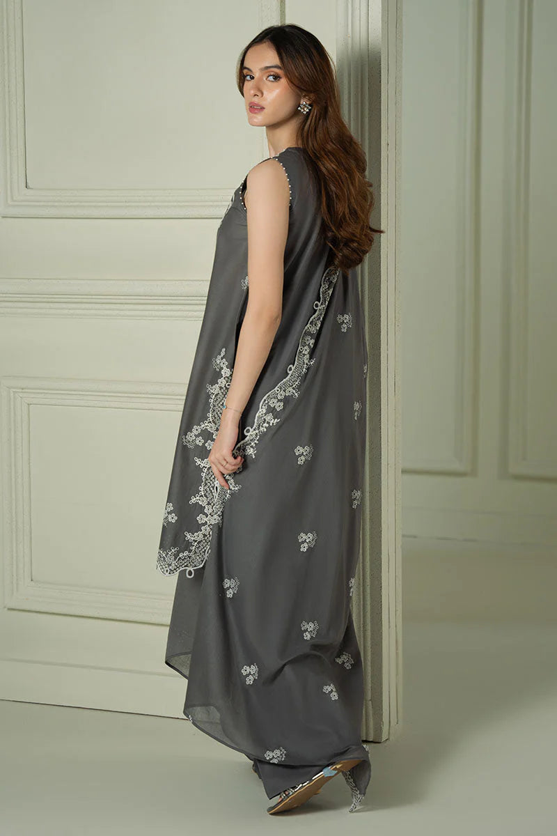CROSS STITCH - 3PC LAWN EMBROIDERED SHIRT WITH CHIFFON EMBROIDERED DUPATTA AND TROUSER-ADR-3670