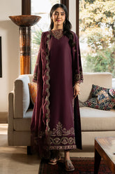 IZEL-3PC LAWN EMBROIDERED SHIRT WITH KHAADI EMBROIDERED DUPATTA & TROUSER-ADR-4504