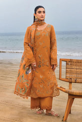 RANG RASIYA-3PC LAWN EMBROIDERED SHIRT WITH CHIFFON PRINTED DUPATTA AND TROUSER -ADR-4556