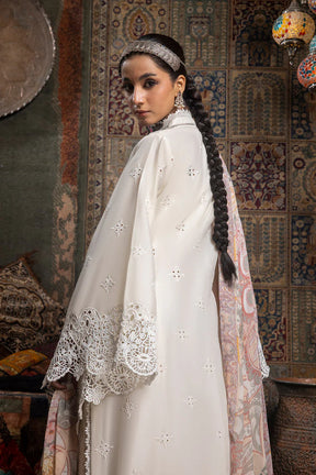 MARIA-B-LAWN CHICKENKARI EMBROIDERY WITH DIAMOND PRINT DUPATTA-ADR-4008