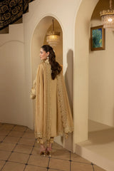 MEHMAL_DESERT GOLDRAW -RAW SILK HAND EMBELLISHED EMBROIDERED-ADR-10016