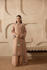 MEHMAL_DUSTY ROSE-RAW SILK HAND ENSEMBLE EMBROIDERED-ADR-10011
