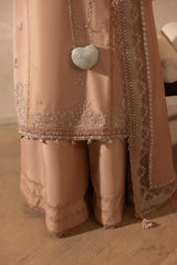 MEHMAL_DUSTY ROSE-RAW SILK HAND ENSEMBLE EMBROIDERED-ADR-100011