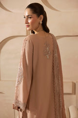 MEHMAL_DUSTY ROSE-RAW SILK HAND ENSEMBLE EMBROIDERED-ADR-100011