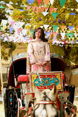 ANEELAS -3PC DHANAK EMBROIDERED SHIRT WITH WOOL DIGITAL PRINT SHAWL AND TROUSER-ADR-5093