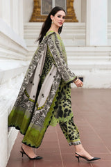CHARIZMA-3PC KHADDAR PRINTED EMB SHIRT WITH KHADDAR PRINTED DUPATTA AND PRINT TROUSER-ADR-2666