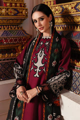 CHARIZMA-3PC KHADDAR PRINTED SHIRT WITH KHADDAR PRINTED DUPATTA AND PRINT TROUSER-ADR-2651