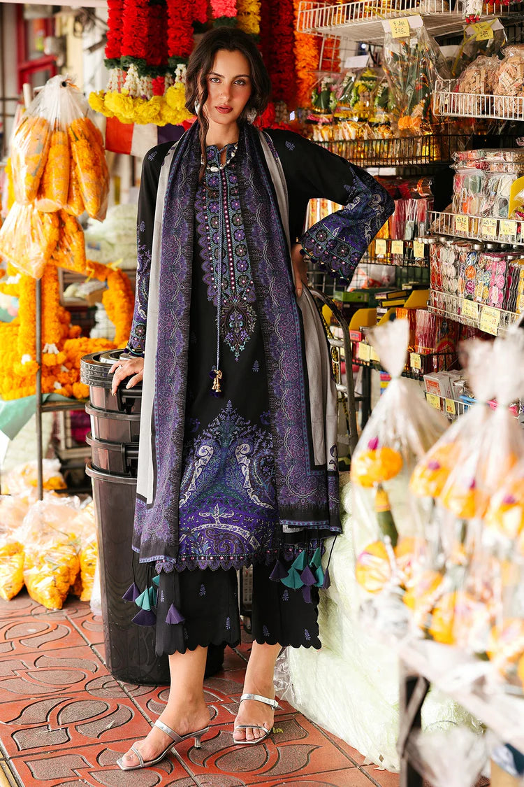 CHARIZMA-3PC KHADDAR PRINTED SHIRT WITH KHADDAR PRINTED DUPATTA AND PRINT TROUSER-ADR-2667