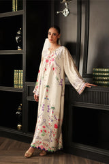LULUSAR-2PC-SHAMOZE SILK PRINTED SHIRT WITH SILK TROUSER-ADR-9014