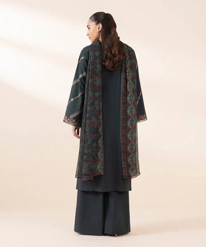 SAPPHIRE-3PC LAWN EMBROIDERED SHIRT WITH MONARK PRINT DUAPATTA AND TROUSER-ADR-3651