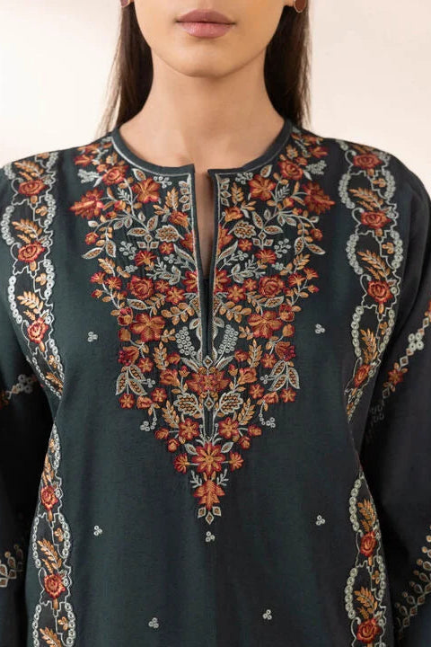 SAPPHIRE-3PC LAWN EMBROIDERED SHIRT WITH MONARK PRINT DUAPATTA AND TROUSER-ADR-3651