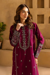 BATIK-2PC LAWN EMBROIDERED SEQUIN SHIRT AND EMBROIDERED TROUSER-ADR-225