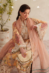 BAROQUE-3PC LAWN DIGITAL PRINTED EMB SHIRT WITH SILK PRINTED EMB DUPATTA AND PRINTED TROUSER-ADR-014