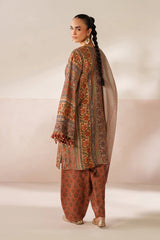 BAROQUE-3PC VISCOSE PRINTED SHIRT WITH VISCOSE PRINTED DUPATTA AND TROUSER-ADR-2635