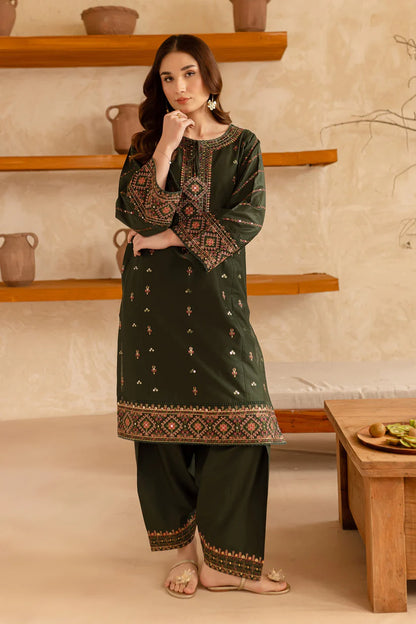 BATIK-2PC LAWN EMBROIDERED SHIRT WITH LAWN EMBROIDERED TROUSER-ADR-3479