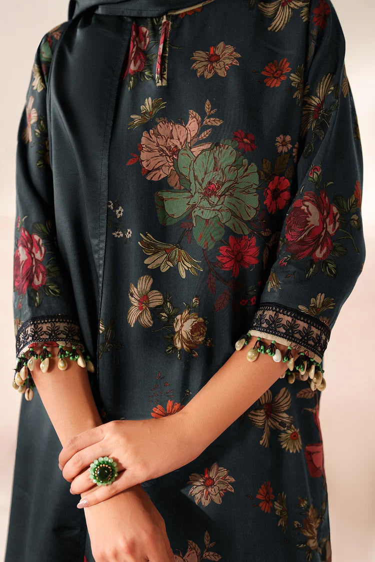 BAROQUE-3PC VISCOSE PRINTED SHIRT WITH VISCOSE PRINTED DUPATTA AND TROUSER-ADR-2638