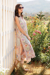 MARIA.B-3PC LAWN EMBROIDERED PRINTED SHIRT WITH CHIFFON PRINT DUPATTA AND PRINT TROUSER-ADR-2522