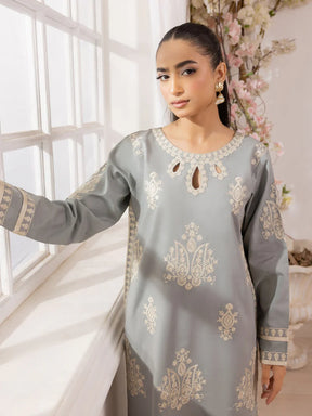 MOHAGNI-3PC LAWN EMBROIDERED SHIRT WITH MONARK PRINTED DUPATTA AND TROUSER-ADR-3741