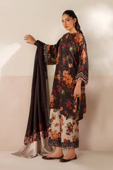 BAROQUE-3PC VISCOSE PRINTED SHIRT WITH VISCOSE PRINTED DUPATTA AND TROUSER-ADR-2634