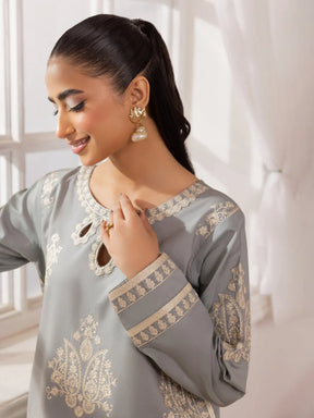 MOHAGNI-3PC LAWN EMBROIDERED SHIRT WITH MONARK PRINTED DUPATTA AND TROUSER-ADR-3741
