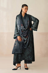 BAROQUE-3PC VISCOSE PRINTED EMB SHIRT WITH VISCOSE PRINTED DUPATTA AND TROUSER-ADR-2631
