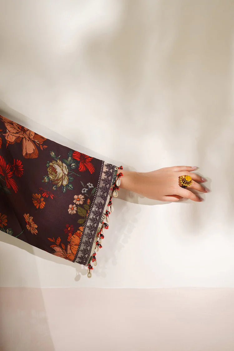 BAROQUE-3PC VISCOSE PRINTED SHIRT WITH VISCOSE PRINTED DUPATTA AND TROUSER-ADR-2634