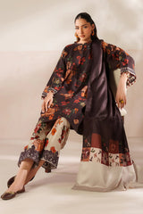 BAROQUE-3PC VISCOSE PRINTED SHIRT WITH VISCOSE PRINTED DUPATTA AND TROUSER-ADR-2634