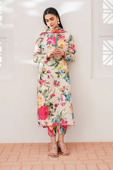 BAROUQE-3PC KARANDI PRINTED SHIRT WITH KARANDI PRINTED DUPATTA AND TROUSER-ADR-2578