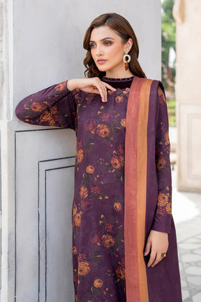 BAROUQE- 3PC KARANDI PRINTED SHIRT WITH KARANDI PRINTED DUAPTTA AND TROUSER -1052