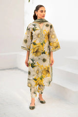 BAROUQE-3PC KARANDI PRINTED SHIRT WITH KARANDI PRINTED DUPATTA AND TROUSER-ADR-2573
