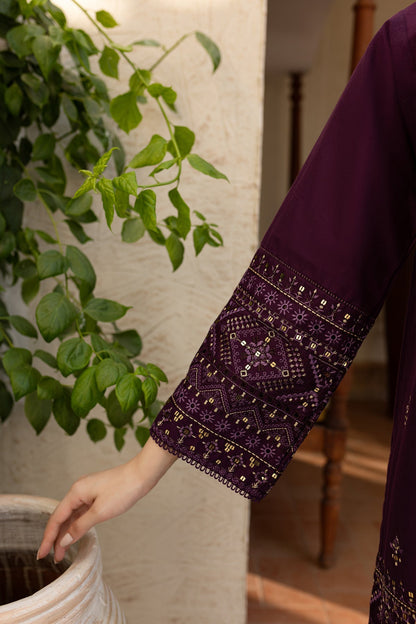 BATIK-2PC DHANAK EMBROIDERED SHIRT & EMBROIDERED TROUSER-ADR-108