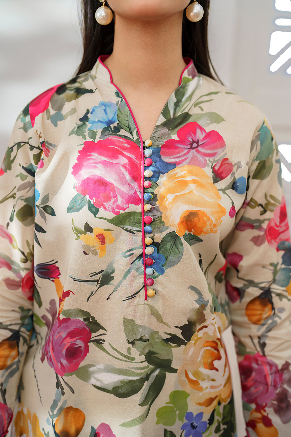 BAROUQE-3PC KARANDI PRINTED SHIRT WITH KARANDI PRINTED DUPATTA AND TROUSER-ADR-2578