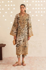 BAROQUE-3PC LAWN DIGITAL PRINTED EMB SHIRT WITH SILK PRINTED DUPATTA AND PRINTED TROUSER-ADR-023