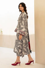 BAROUQE-3PC KARANDI PRINTED SHIRT WITH KARANDI PRINTED DUPATTA AND TROUSER-ADR-2577