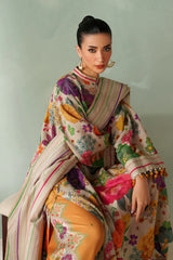 BAROQUE-3PC VISCOSE PRINTED SHIRT WITH VISCOSE PRINTED DUPATTA AND TROUSER-ADR-2636