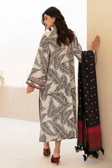 BAROUQE-3PC KARANDI PRINTED SHIRT WITH KARANDI PRINTED DUPATTA AND TROUSER-ADR-2577
