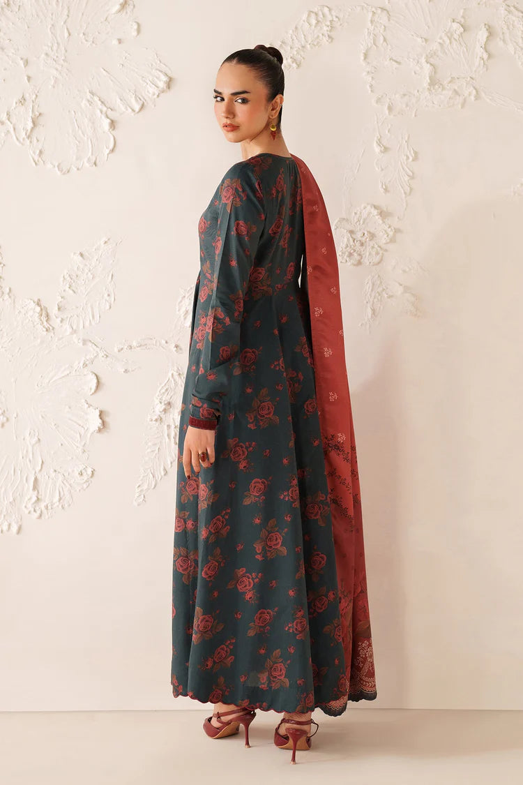 BAROQUE-3PC VISCOSE PRINTED SHIRT WITH VISCOSE PRINTED DUPATTA AND TROUSER-ADR-2640