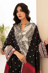 BAROUQE-3PC KARANDI PRINTED SHIRT WITH KARANDI PRINTED DUPATTA AND TROUSER-ADR-2577