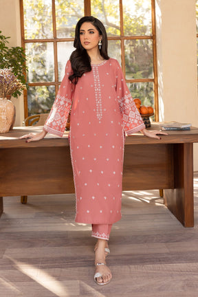 BATIK-2PC LAWN EMBROIDRED SHIRT WITH LAWN EMBROIDRED SLEEVES-ADR-3453