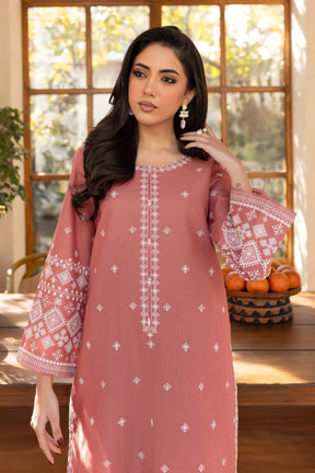 BATIK-2PC LAWN EMBROIDRED SHIRT WITH LAWN EMBROIDRED SLEEVES-ADR-3453