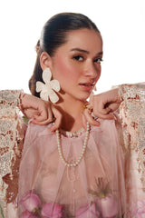 BAROQUE-3PC LAWN DIGITAL PRINTED EMB SHIRT WITH SILK PRINTED DUPATTA AND TROUSER-ADR-054