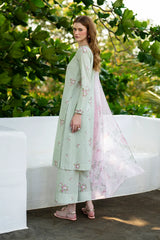 IZNIK-3PC LAWN DIGITAL PRINTED SHIRT WITH SILK PRINTED DUPATTA AND PRINTED TROUSER-ADR-035