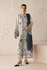 BAROQUE-3PC VISCOSE PRINTED SHIRT WITH VISCOSE PRINTED DUPATTA AND TROUSER-ADR-2633