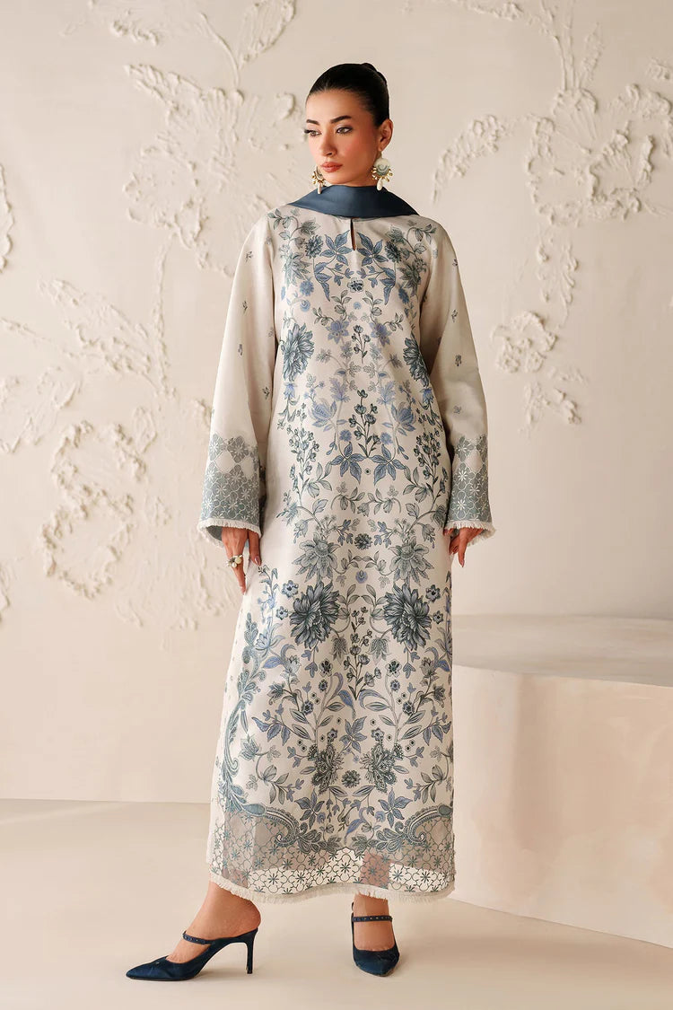 BAROQUE-3PC VISCOSE PRINTED SHIRT WITH VISCOSE PRINTED DUPATTA AND TROUSER-ADR-2633