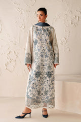 BAROQUE-3PC VISCOSE PRINTED SHIRT WITH VISCOSE PRINTED DUPATTA AND TROUSER-ADR-2633
