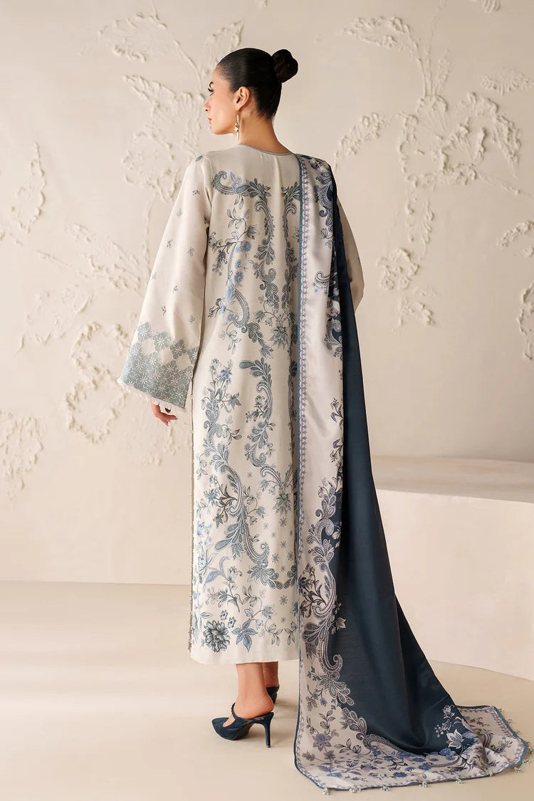 BAROQUE-3PC VISCOSE PRINTED SHIRT WITH VISCOSE PRINTED DUPATTA AND TROUSER-ADR-2633