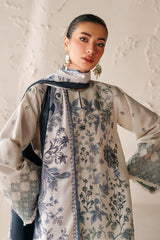 BAROQUE-3PC VISCOSE PRINTED SHIRT WITH VISCOSE PRINTED DUPATTA AND TROUSER-ADR-2633